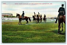 1907 West Point Cavalry At Jamestown Exposition Norfolk VA Antique Postcard picture