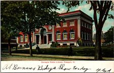 1907 Carnegie Library Building Freeport Illinois IL Posted Vintage Postcard picture