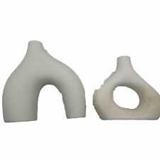 Two beautiful white stone looking vases Interlocking (EE) picture
