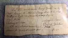 Antique Handwritten Receipts and Note 1834 Paying Damages of $4 for a DOG's READ picture