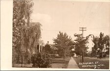 RPPC View of Residence Street, Kewaunee WI Vintage Postcard V65 picture