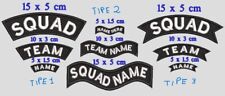 CUSTOM banner TEXT sew on hook and loop biker rider military embroidered patch picture