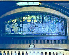 Vtg 35mm Slide c.1966 St. Louis Union Station Three Maidens Allegorical Window picture