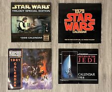 Star Wars Lot of 4 Vintage Calendars 1979, 1981, 1984, 1998 picture