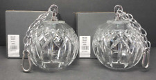 Waterford Crystal PAIR Great Tree Ornaments From The Walnut Room picture