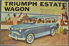 1958 Triumph Estate Wagon & Sedan Catalog Sales Brochure Excellent Original 58 picture