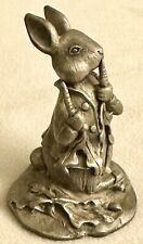 Vintage Pewter PETER RABBIT Figurine F W & Co. USA picture