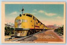c1940's Union Pacific Streamliner Locomotive San Francisco California Postcard picture