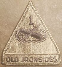US Army 1st ARMORED Division OLD IRONSIDES subdued Patch SSI ORIGINAL USGI NOS picture
