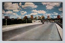 Fort Worth TX-Texas, Skyline from Jacksboro Hwy, Vintage Postcard picture