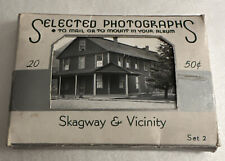 Vintage B & W Skagway Alaska & Vicinity Souvenir Mini Postcard Pack 20 Pictures picture