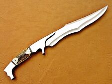 WILD CUSTOM HANDMADE 16 INCHES LONG IN HIGH POLISHED STEEL HUNTING PERFECT BOWIE picture