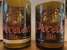 Belgium Piraat Ale Hand Cut Sanded Beer Glasses Pirates Buccaneers Privateer picture