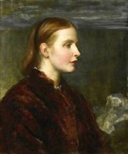 Oil painting young girl Miss-Eliza-Ann-Ogilvy-George-Frederic-Watts-Oil-Painting picture