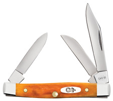 CASE XX Knives Small Stockman 26565 Persimmon Orange Bone Pocket Knife Stainless picture
