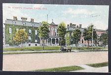 Vintage Postcard Toledo OH- Ohio, St. Vincent's Hospital, 1911 Postmark picture
