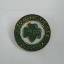 Vintage 1912-1962 Girl Scouts Of The U.S.A 50 Years Lapel Hat Pin picture