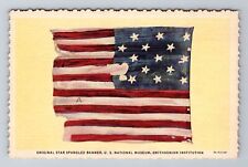 Original Star Spangled Banner Flag, Antique, Vintage Souvenir Postcard picture