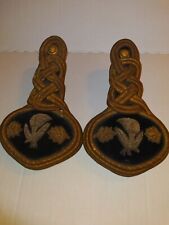 RARE PAIR OF ORIGINAL KNIGHTS PYTHIAS  SHOULDER  EPAULETTE US ARMY 1872 STYLE picture
