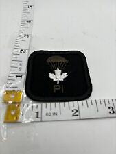 Canadian Army Qualification badges current Para Instructor Black back picture
