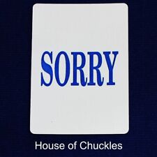 SORRY, Blue, Blue Bicycle Gaff Playing Card, Custom Printed picture