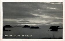 Alaska AK Islets at Sunset 1960  Unused  picture