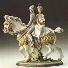 Lladro 1472 Valencian Couple on Horse Princess Prince Flowers Limited Edition picture