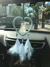 Unicorn Dream Catcher Bule Feather Pendant Wall Hanging for Car Home Decor picture