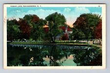 Poughkeepsie NY-New York, Vassar Lake, Antique, Vintage Souvenir Postcard picture