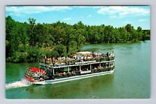 Oscoda MI-Michigan, River Queen, Au Sable River, Antique Vintage Postcard picture
