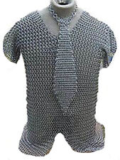 Aluminum Chainmail Shirt Tie  Butted Medieval Chainmail Habergeon Armor Costume picture