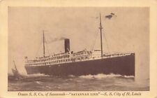Savannah Line S.S. City of St. Louis - Ocean S.S. Co. of Savannah 1934 old ship picture