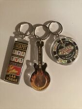 Vintage Retro Las Vegas Multicolor Keychain Key Ring Lot of 3 NWOT picture
