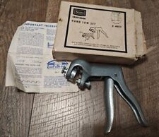 Vintage Sears Hand Saw Set With Box Circular Blade Attachment 9-4883 Sharpener  picture