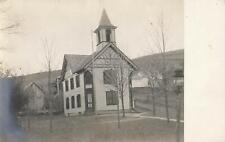 1900s RPPC Real Photo Postcard Small Church Midwest unknown location EARLY USA picture