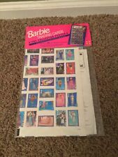Vintage 1991 Barbie Trading Cards Collector Poster picture