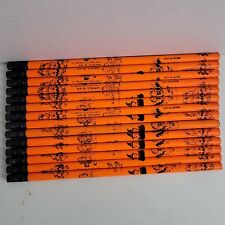 Vintage Garfield Halloween Pencils Lot Of 14 NEW Unsharpened With Erasers L👀K picture