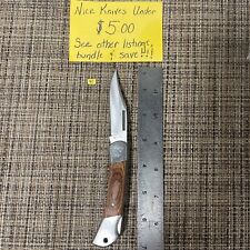 Master Knives Wooden Handle 3” Folding Pocket Knife- Nice Knives For  5$- Item40 picture