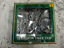 Vintage 11 Light Single Flashing Tree Top Star Indoor/Outdoor Use picture