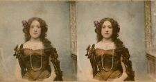 20 Stereoviews Genre Theater Dancer ca 1880-1900 hand tinted Lot 3 picture