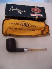 Vintage GBD Prehistoric 9435 Pipe, perspex stem - original box & bag, 5.75