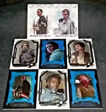 2016 & 2017 TOPPS STAR WARS MASTERWORK CARD LOT - 3 BLUE METALLIC AND 4 BASE picture