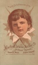 1880s-90s New Home Sewing Machine Co. Union Square Orange Massachusetts MA  picture