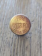 1890-1910 Pittsburgh PA Fire Bureaut Coat Button Original Vintage Rare  picture