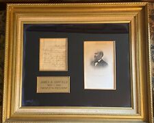 BEAUTIFULLY FRAMED President-Nominee JAMES A. GARFIELD Sends Autograph (1880) OH picture