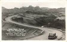 c1940 RPPC Scenic Highway Hells Ten Thousand Acres Badlands SD Real Photo P292 picture