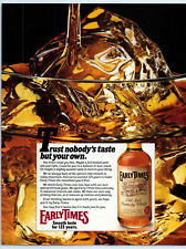 Early Times Kentucky Whisky TRUST NOBODY'S TASTE 1987 Print Ad 8
