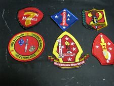 COLLECTION OF 6 - U.S. MARINE CORPS PATCHES picture