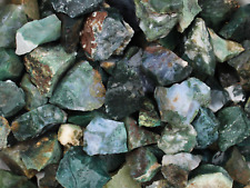 Moss Agate - Rough Rocks for Tumbling - Bulk Wholesale 1LB options picture