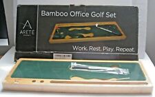 Bamboo Mini Golf Desktop Game Set Arete Concepts Office Decor New picture